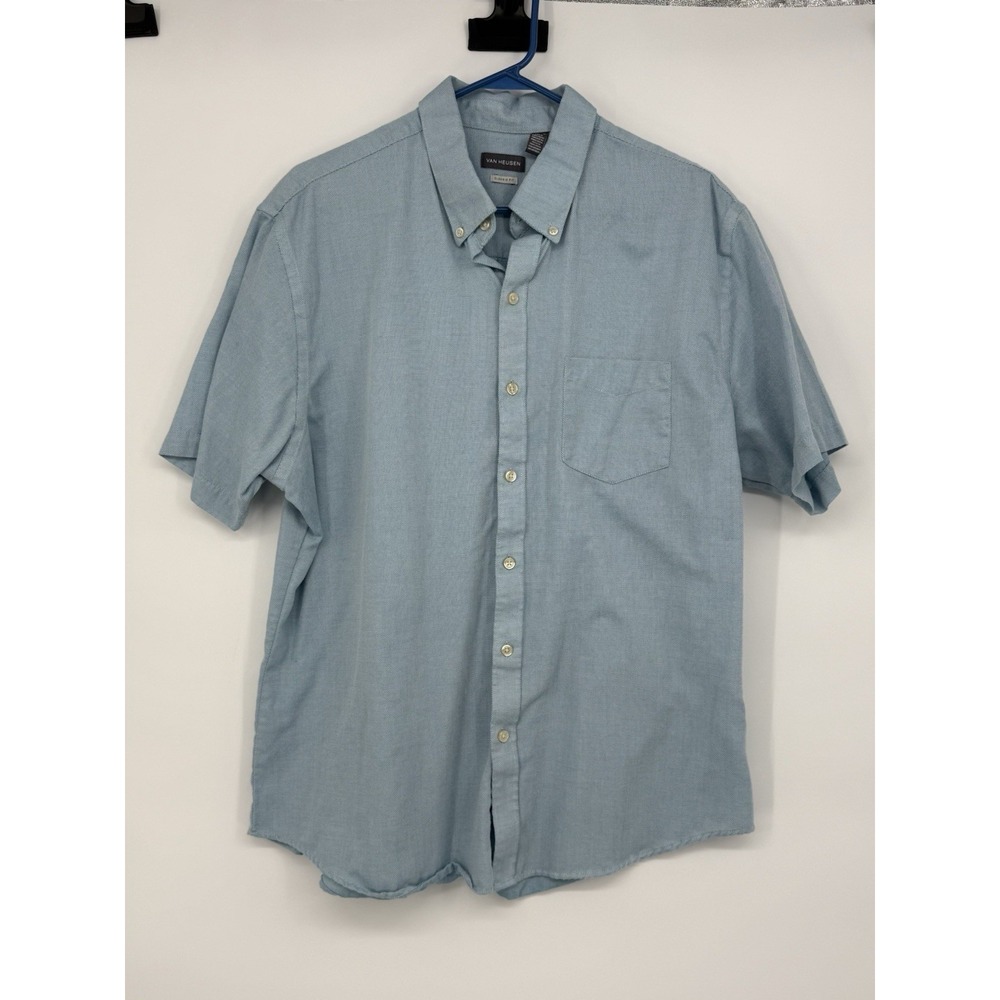 Van Heusen Men's Short Sleeve Button Up XL